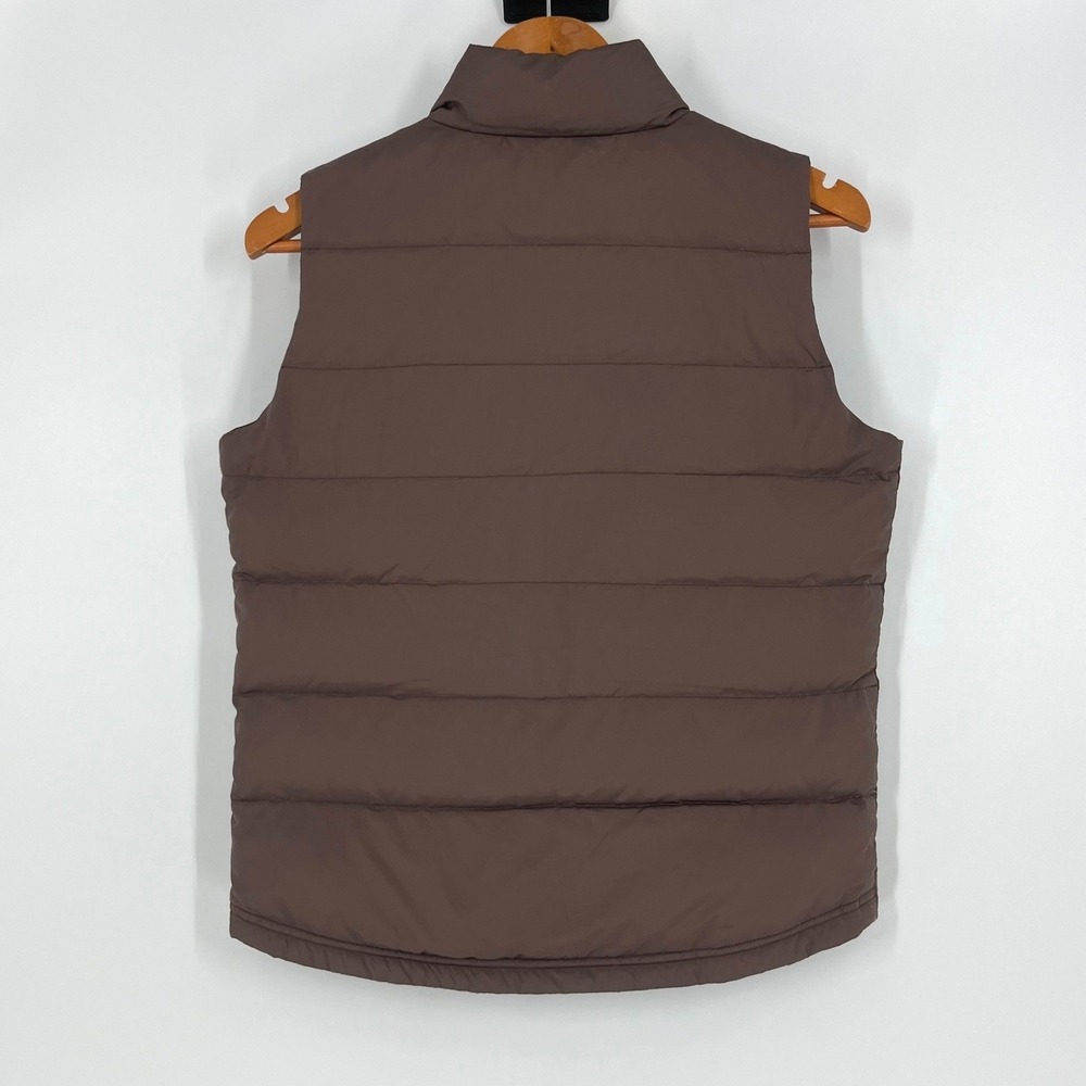 American Eagle Puffer Vest Women Medium Brown Quilted Full Zip Gorpcore Layering - Picture 2 of 8